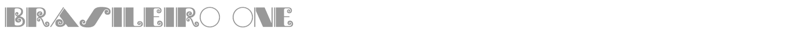 Brasileiro One font preview